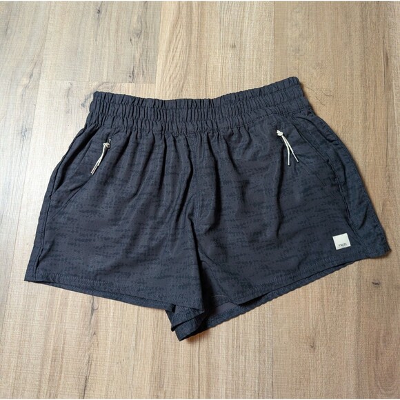 Vuori Pants - Vuori Size S Dash Shorts Black Camo Running High Rise Stretch Pockets Athleisure